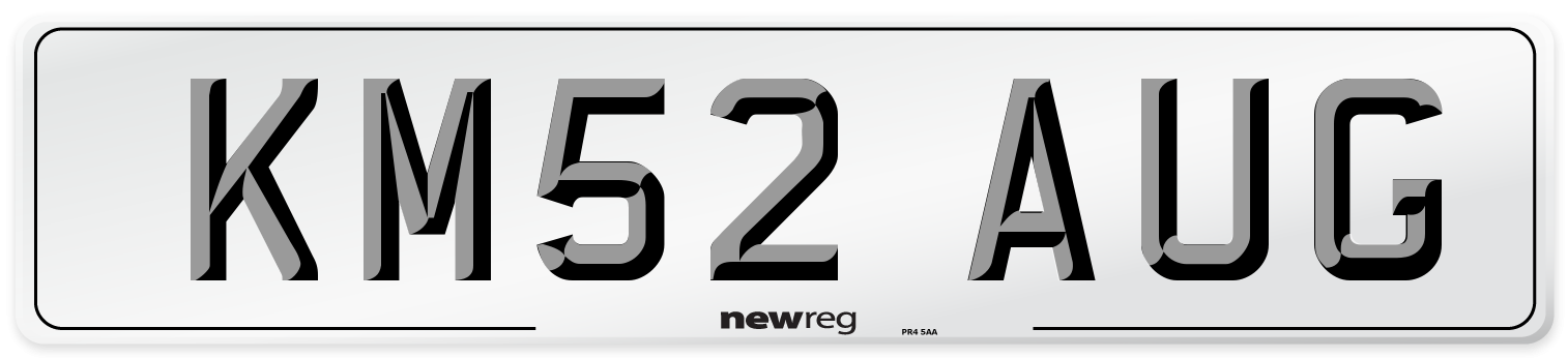 KM52 AUG Number Plate from New Reg
